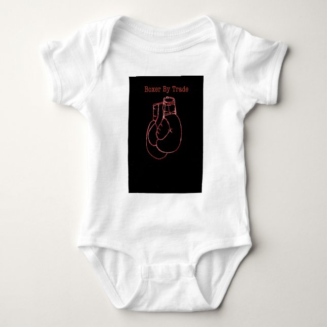 Boxgloves Fight Fan Geschenk oder Weihnachten Baby Strampler (Vorderseite)