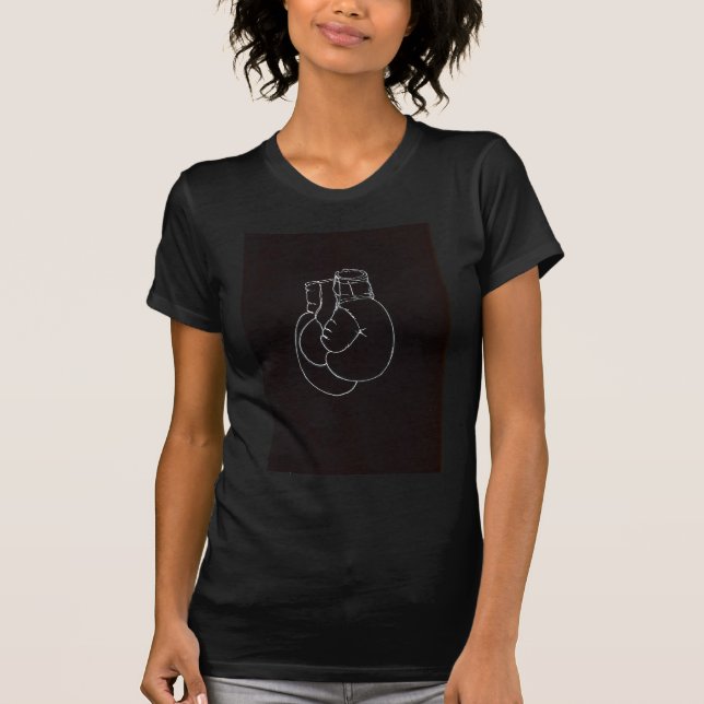 Boxgloves Fight Fan Geschenk oder Weihnachten T-Shirt (Vorderseite)