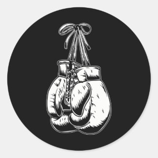 Boxgloves Sparring-Boxer Runder Aufkleber