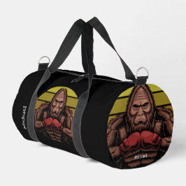 Boxgorilla großer Fußretro-Name oder eigener Text Duffle Bag