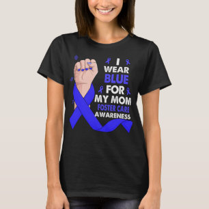 Boxhand ich trage Blau für meine Mama FOSTER CARE T-Shirt