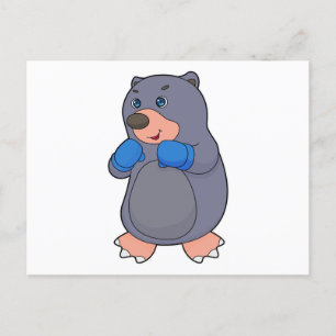 Boxhandschuh-Boxer Boxen Postkarte