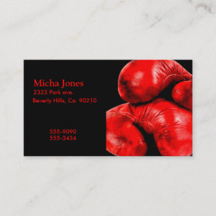 Boxhandschuh-Boxer-Schmutz-Art Visitenkarte