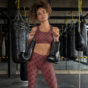 Boxhandschuh-Hangemuster Vintage-Sport Leggings