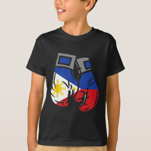 Boxhandschuh mit der Flagge der Philippinen T-Shirt