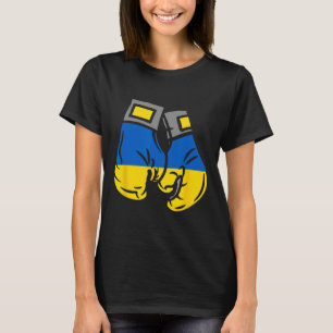 Boxhandschuh mit der Flagge der Ukraine T-Shirt