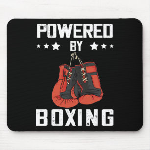 Boxhandschuhe, angetrieben durch Boxing Boxer Kick Mousepad