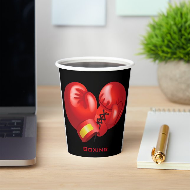 Boxhandschuhe Design Paper Cup Pappbecher (InSitu)