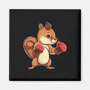 Boxhandschuhe Eichhörnchen Boxer Kickboxer Kickbox Magnet