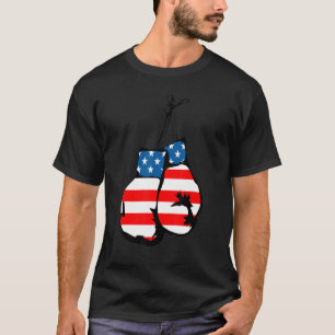 Boxhandschuhe für amerikanische Flaggen T-Shirt