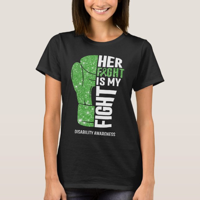 Boxhandschuhe für Behinderungskrieger T-Shirt (Vorderseite)