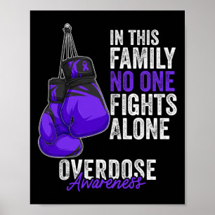 Boxhandschuhe für den Monat des Überdosierungsbewu Poster