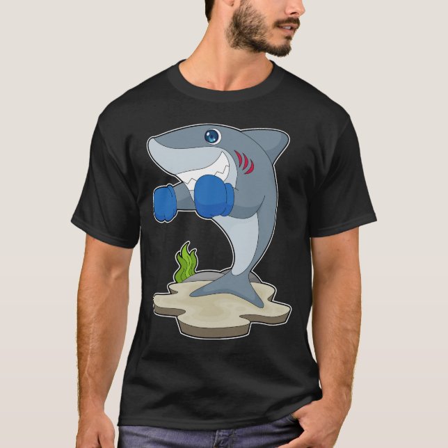 Boxhandschuhe für Haifische Boxen T-Shirt (Vorderseite)