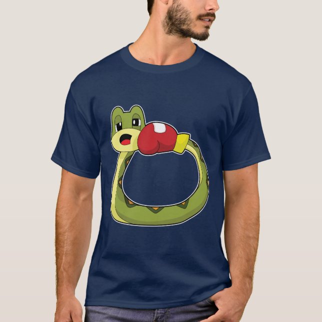 Boxhandschuhe für Schlange Boxen T-Shirt (Vorderseite)