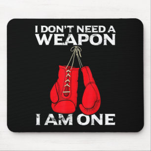 Boxhandschuhe Ich Brauche Keine Säuglings-Boxer Mousepad