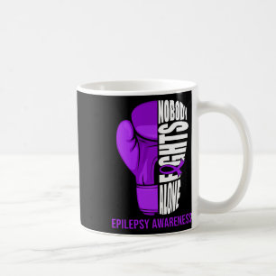 Boxhandschuhe kämpfen niemand allein gegen Epileps Kaffeetasse