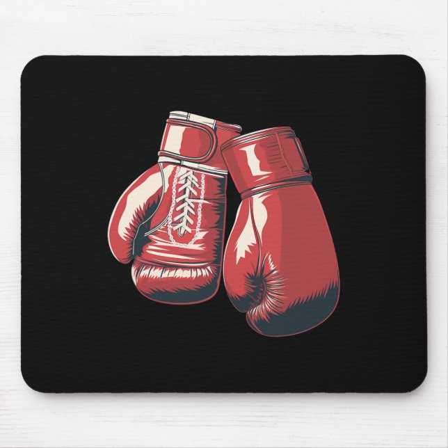 Boxhandschuhe kämpfen Sportboxstudentin Mousepad (Vorne)