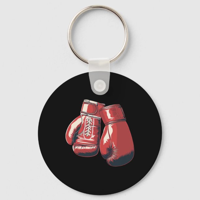 Boxhandschuhe kämpfen Sportboxstudentin Schlüsselanhänger (Vorderseite)