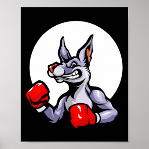Boxhandschuhe Kangaroo Kickboxen Kampf Sport Mma Poster