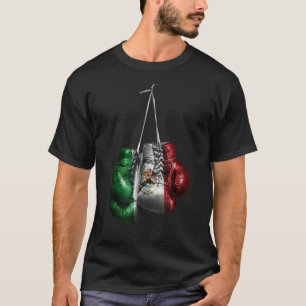 Boxhandschuhe Mexiko Vintage Flagge T-Shirt