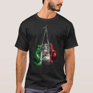 Boxhandschuhe Mexiko Vintage Flagge T-Shirt