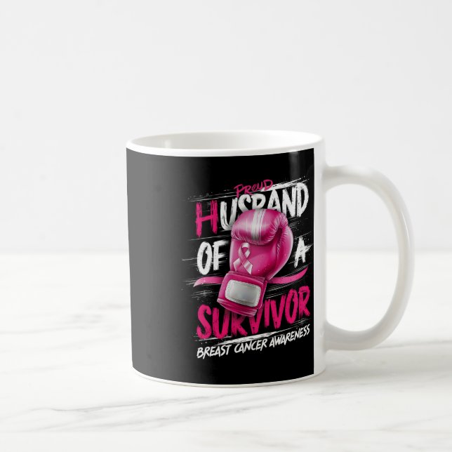 Boxhandschuhe mit Stolz für einen Überlebenspferd  Kaffeetasse (Rechts)