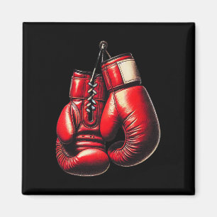 Boxhandschuhe Rot Boxen Sport Boxer Kickboxen Magnet