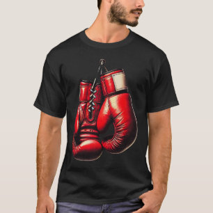 Boxhandschuhe Rotes Boxen Sport Boxen Kickboxing T-Shirt