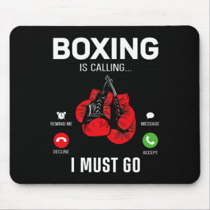 Boxhandschuhe Telefonanzeige Boxen rufen ich MiU a Mousepad