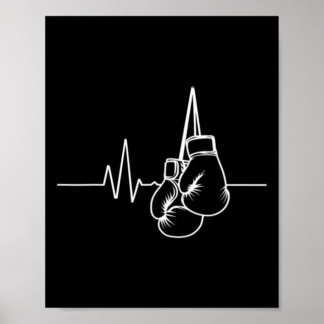 Boxhandschuhe und Herzschlag Poster (Vorne)