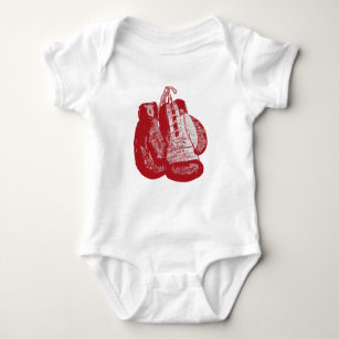 Boxhandschuhe Vintag Red Gym Baby Bodysuit Baby Strampler