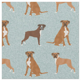 Boxhund hellblau stoff