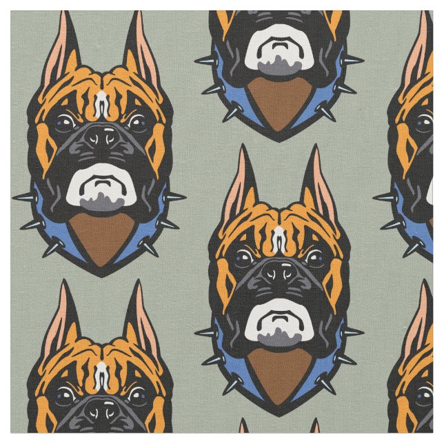 Boxhund Stoff (Nahaufnahme)