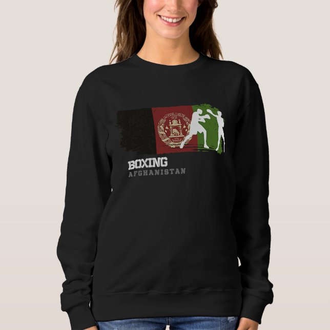 Boxing Afghanistan Combat Sports Fighter Boxing Sweatshirt (Vorderseite)