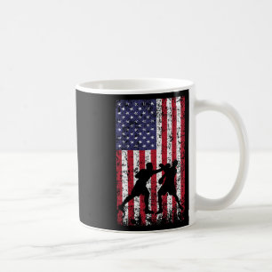 Boxing American Flag Kaffeetasse