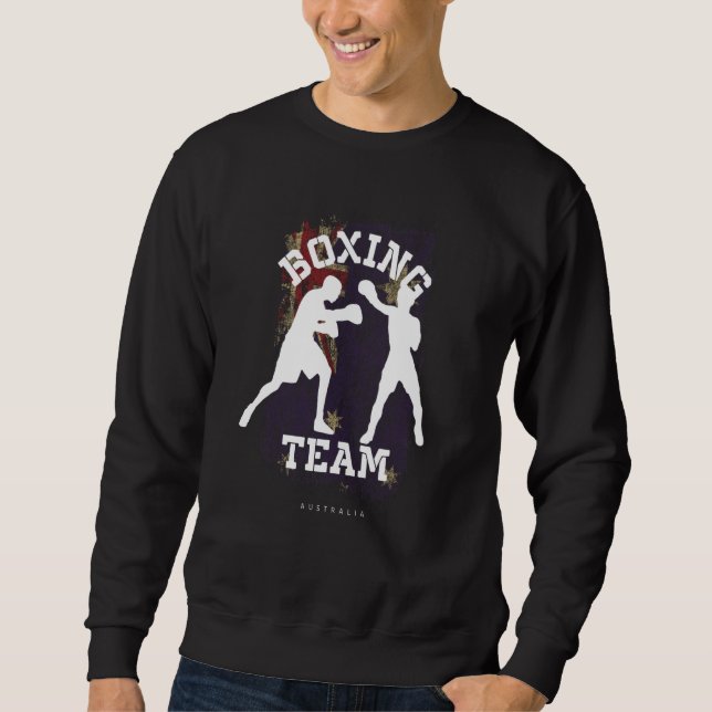 Boxing Australia Combat Sports Fighter Boxing Sweatshirt (Vorderseite)