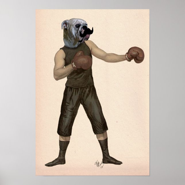Boxing Bulldog Full Poster (Vorne)