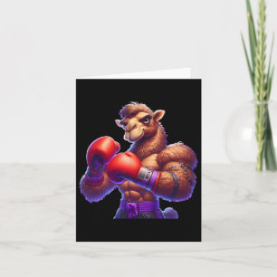 Boxing Camel Boxer Kickboxer Mixed Martial Arts Fi Karte