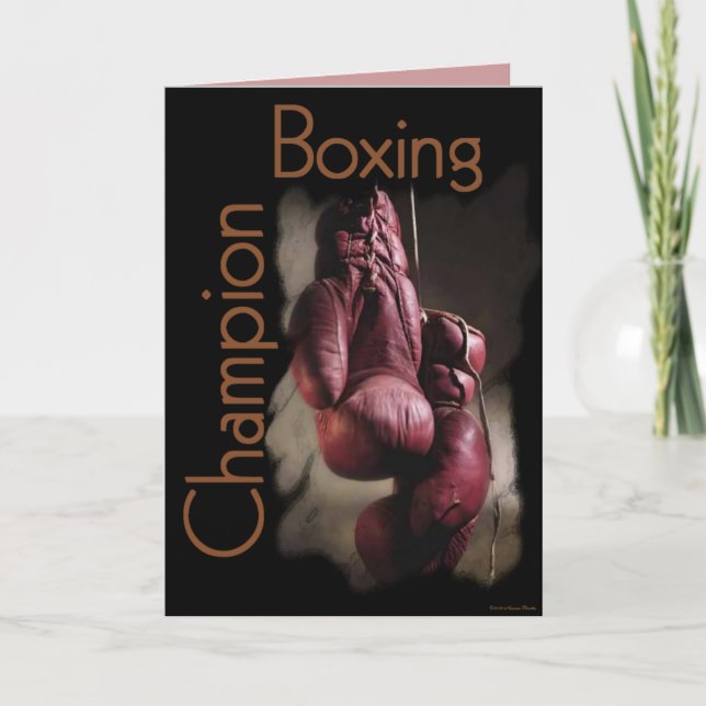 Boxing Champion Card Karte (Vorderseite)