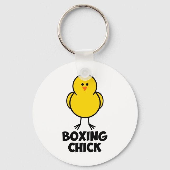 Boxing Chick Schlüsselanhänger (Vorderseite)