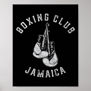 Boxing Club Jamaica Gloves Fighter Poster