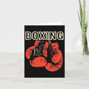 Boxing Design Boxing Boxing Gloves Martial Artist Karte