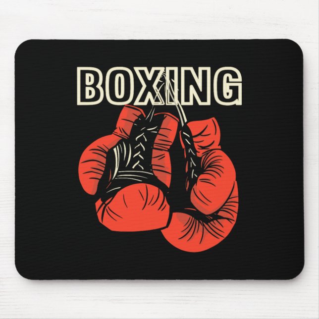 Boxing Design Boxing Boxing Gloves Martial Artist Mousepad (Vorne)