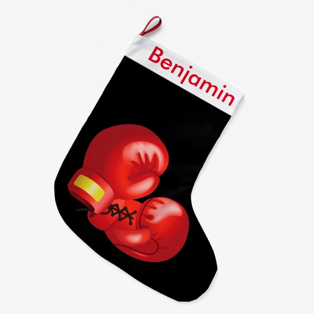 Boxing Design Große Weihnachtsfeier Strumpf Großer Weihnachtsstrumpf (Vorderansicht (hängend))