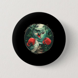 Boxing Dinosaur Boxer Dino Kickboxing T-rex Boxing Button