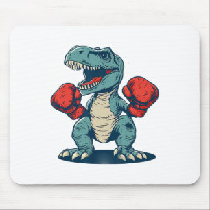 Boxing Dinosaur Boxer Dino Kickboxing T-rex Boxing Mousepad