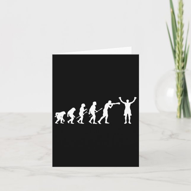 Boxing Evolution - Boxing Lover Boxer Kickboxing F Karte (Vorderseite)