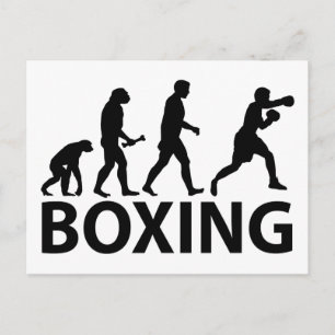 Boxing-Evolution Postkarte