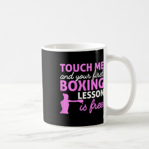 Boxing Girl Touch Me und Ihre erste Boxstunde Kaffeetasse