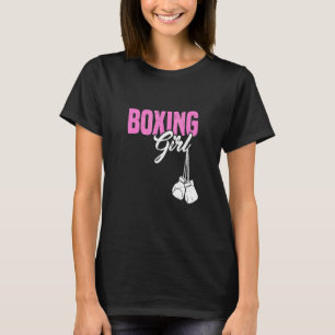 Boxing Girl Women Healthy Fitness Workout Lifestyl T-Shirt